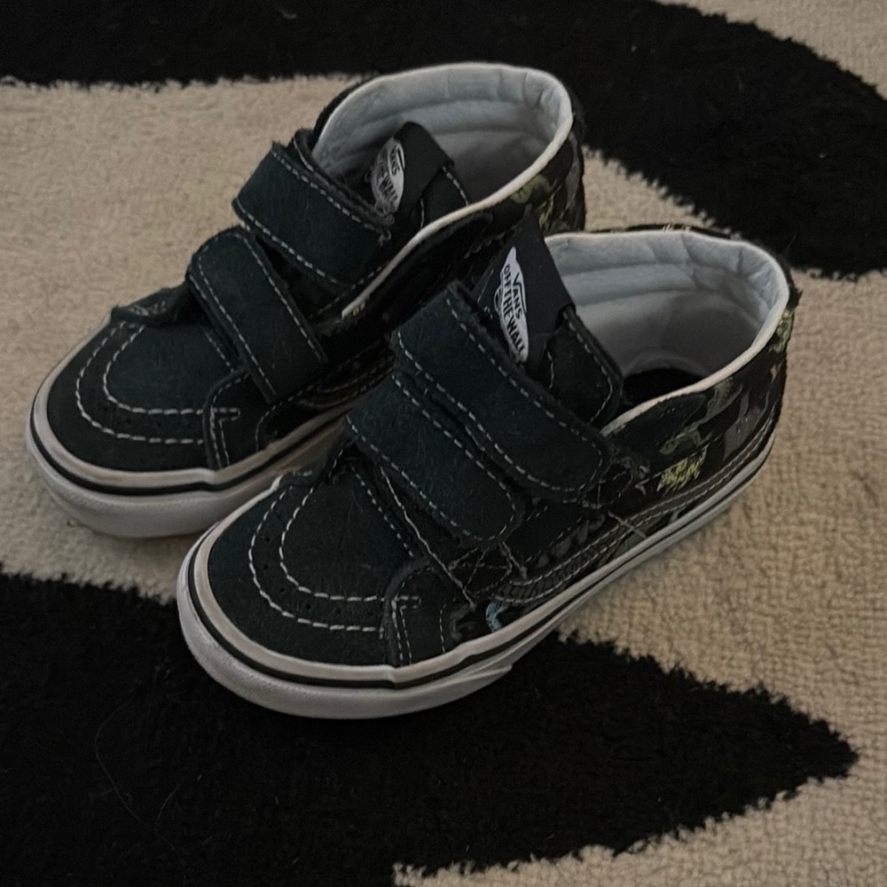 Vans Kids Black and White Sneakers